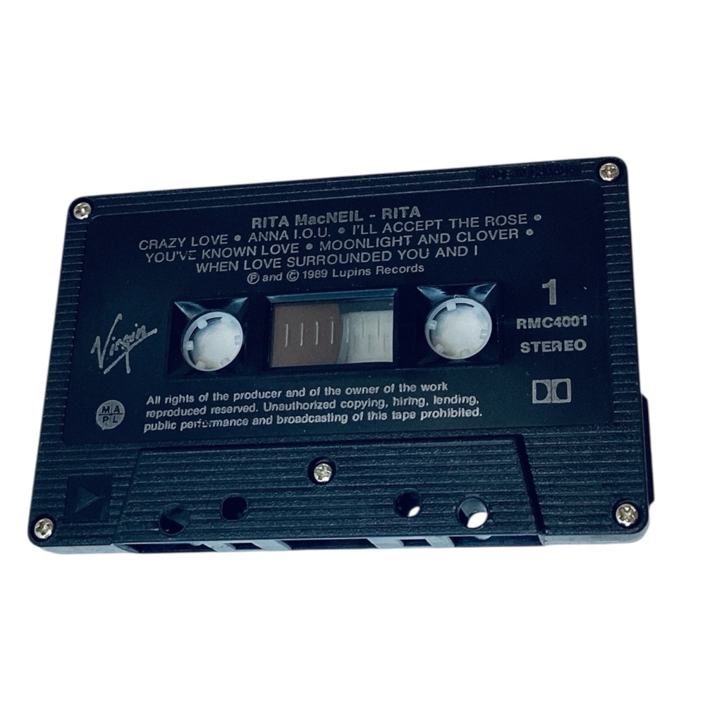 🦄 1989 Rita MacNeil - Rita Cassette Tape - Picture 8 of 9